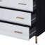 Myles Black, Silver & Gold Finish Chest