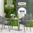 Brandsville 32.3" H 2-Person Round Aluminum Bistro Set with Cushions-1373986735
