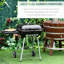 Barbecue portatif au charbon de bois 21 po avec tablette inférieure - Roues et évents réglables pour barbecue, cour, pique-nique et aventure