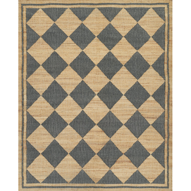 Erin Gates by Momeni Orchard Court Blue Hand Woven Wool and Jute Area Rug 9' X 12', Rectangle 9' X 12'