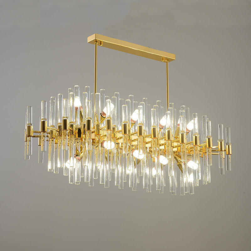 Mcguire Crystal Chandelier, 22, 40cm H x 100cm W x 43cm D