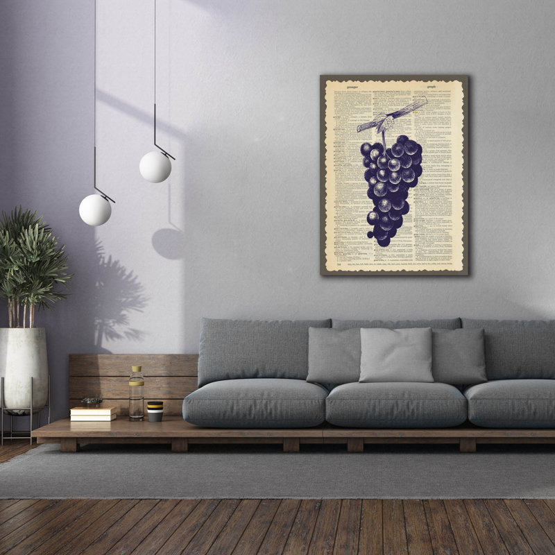  «Grapes» par Erin Clark, art mural sur toile, 20 po x 24 po, H 54 po x l 40 po x P 1,5 po