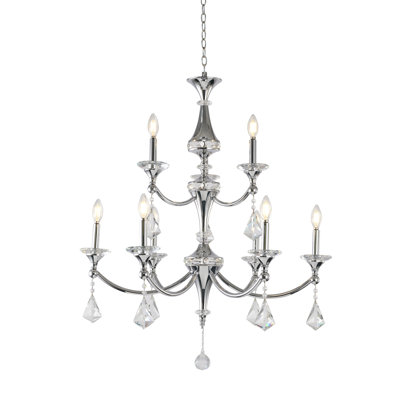 Lustre en cristal 9 lumières Jayleana 
