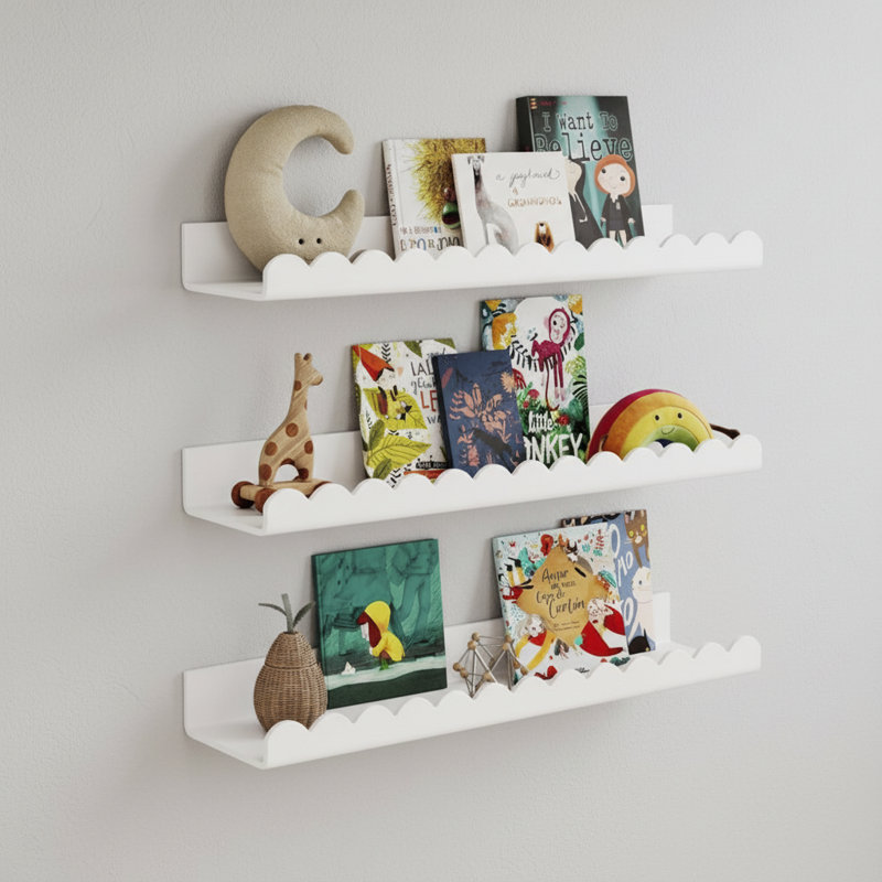 3 Piece Iron Floating Shelf