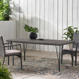 Beaulah Dining Table Stylish Summer Entertaining Ample Seating High-Quality Construction Versatile Design