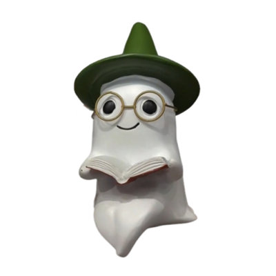 Ghost statue Halloween Reading Ghost Figurine