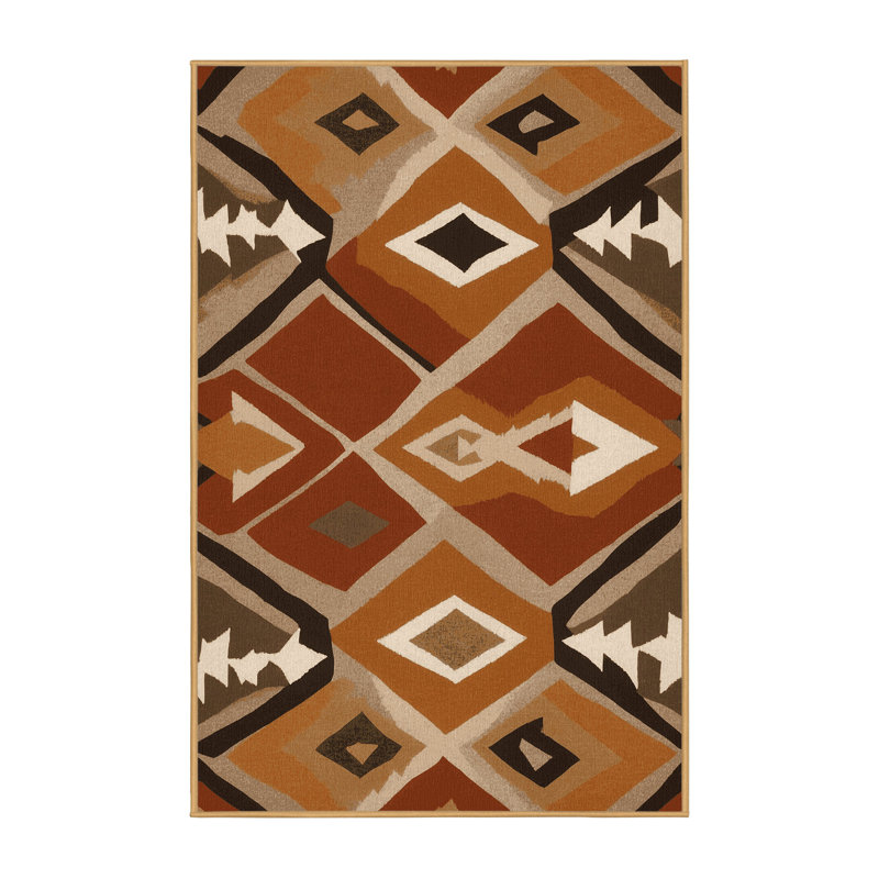 Tribal Flow Rug, Rectangle 2' x 3'