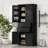 Versatile Storage Cabinet with Adjustable Shelf and 2 Drawers, Ideal for Kitchen, Bathroom, and Living Spaces, Black-316958737