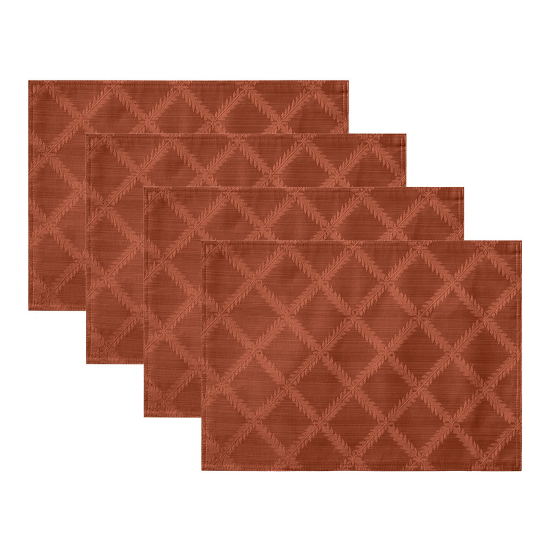 Ensembles de table réversibles Lenox Laurel Leaf, couleur rouille - 33 cm (L) x 46 cm (l), Rust