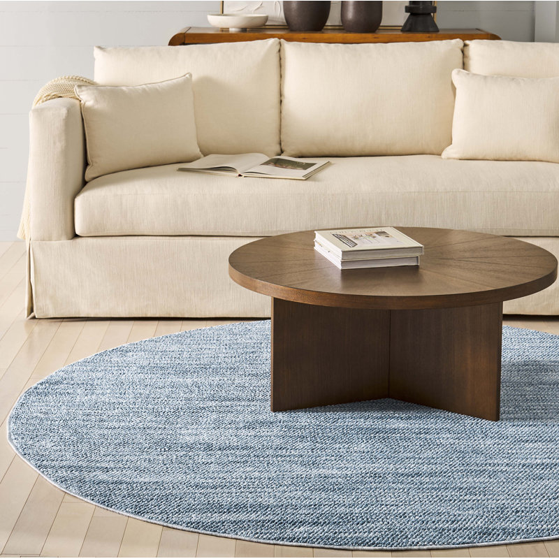 Tapis rayé 920 Martha Stewart Performance, Rond 6 pi 7 po