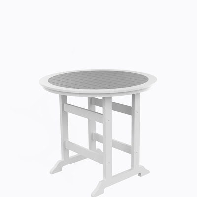 Table de bar en PEHD, table de salle à manger, ensemble de bar de patio, table à hauteur de comptoir pour l'extérieur
