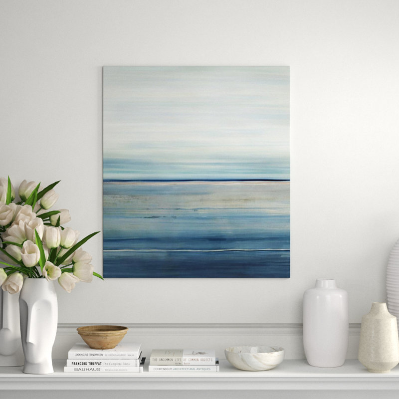 Blue Green II Print by Dylan Grey, Image Brush Gel, 34" H x 30" W