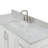 55'' Single Bathroom Vanity with Carrara Marble Top-93359458