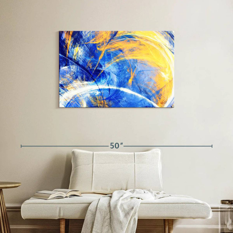 Avery Sunny Abstract Texture, 24" H x 36" W