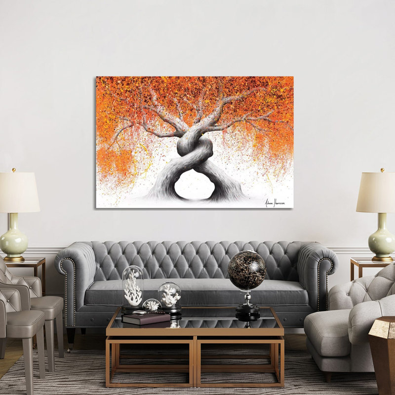 Twisting Love Trees by Ashvin Harrison - Print on Canvas, Wrapped Canvas, 152.5 cm H x 101.5 cm W x 3.175 cm D