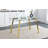 1 Piece Rectangular Dining Table without Chair
