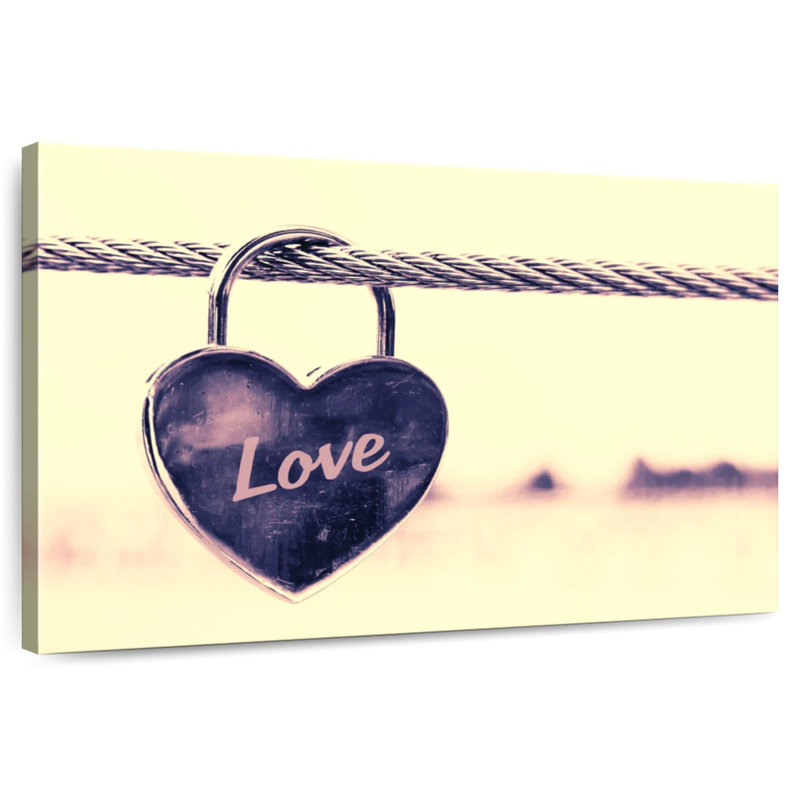 Hardie Love Locked, 30" H x 45" W