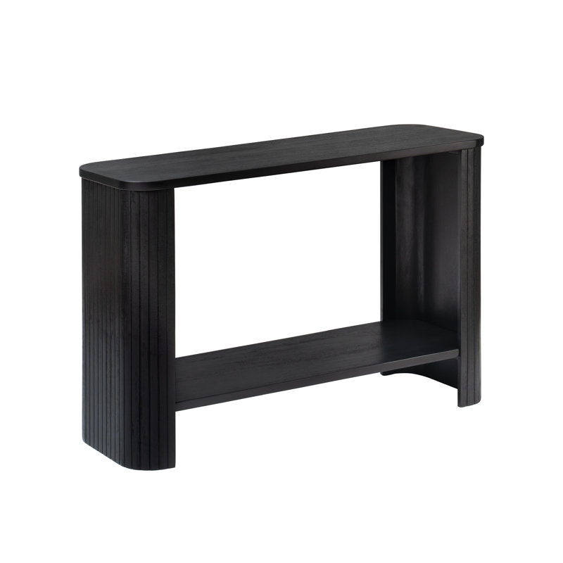 Carlton 48" Solid Wood Console Table with Open Storage Shelf