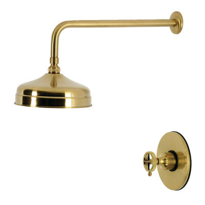 Robinet de douche à pression équilibrée à poignée unique moletée Kingston Brass Levante