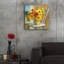 «Sunflowers By The Sea Square» par Danhui Nai, art mural en verre acrylique-418866829