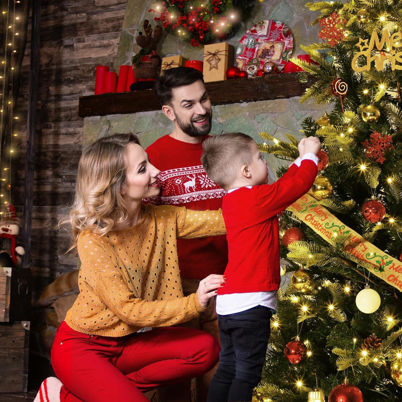 Lighted Artificial Christmas Tree, 4.5' H
