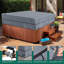 Couvre-spa carré imperméable pour spa robuste