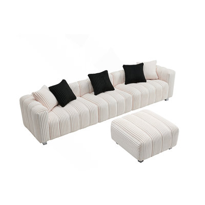 3-Seater Sofa With Ottoman