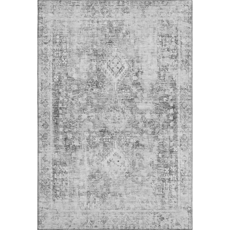 Premium Machine Washable Larock AMF1229 Global Rug, Rectangle 5' x 7'6"