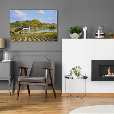 «Napa Valley» par Eduardo Camoes, art mural en verre acrylique