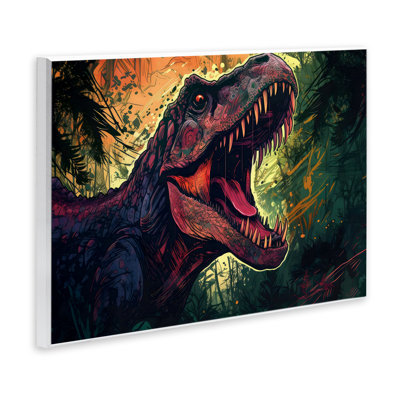 Plaque murale foncée T-Rex, design par Creative Studio