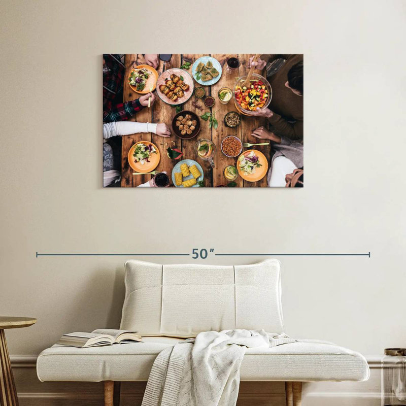 Yarlin Cozy Rustic Dinner, 24" H x 36" W