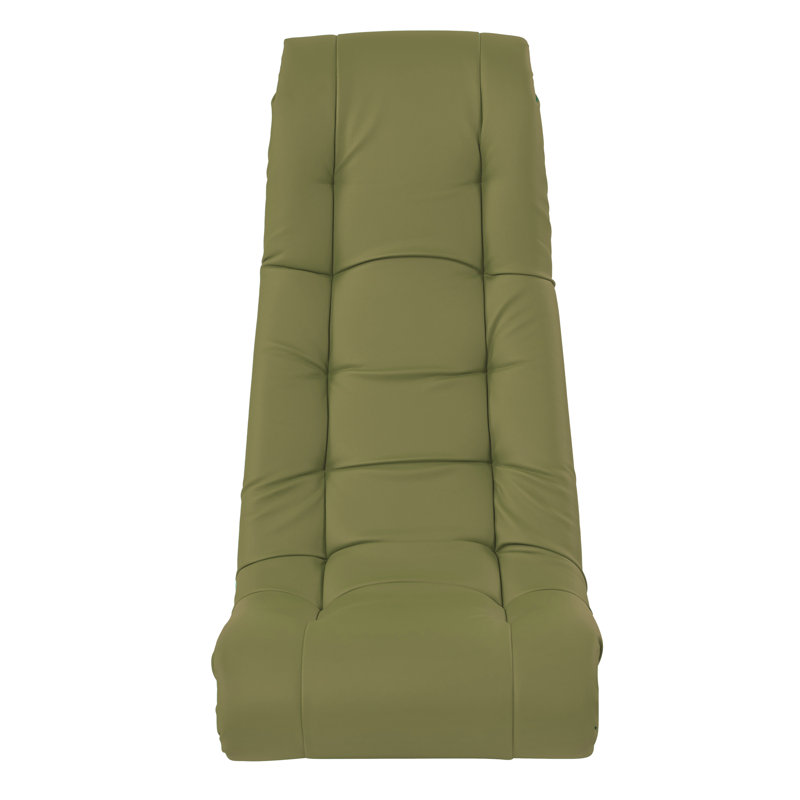 Chaise berçante touffetée, Vert fougère