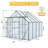 8X8FT Walk-in Greenhouse, Portable Pop-up Greenhouse for Indoor Outdoor, Plant Garden Green House with Zippered Doors-117549019