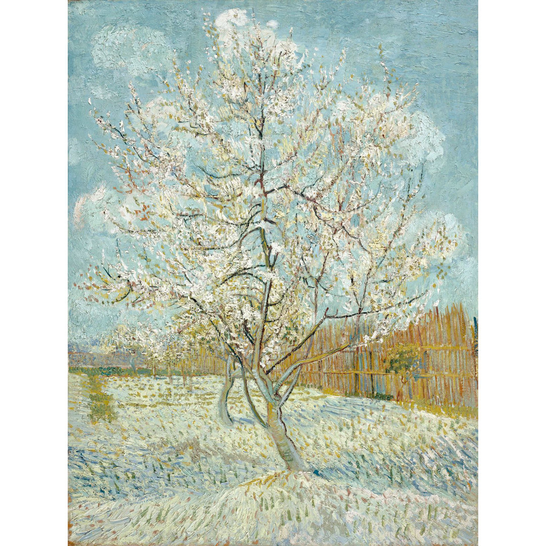 Poster Der rosa Pfirsichbaum von Vincent Van Gogh