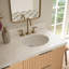 Meuble-lavabo mural ovale double avec comptoir en quartz blanc pur 1,5 po Mulloy-159556934-159556935