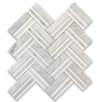 11" x 12" Marble Random Mosaic Wall & Floor Tile