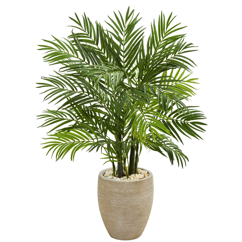48'' Faux Palm Tree in Ceramic Planter