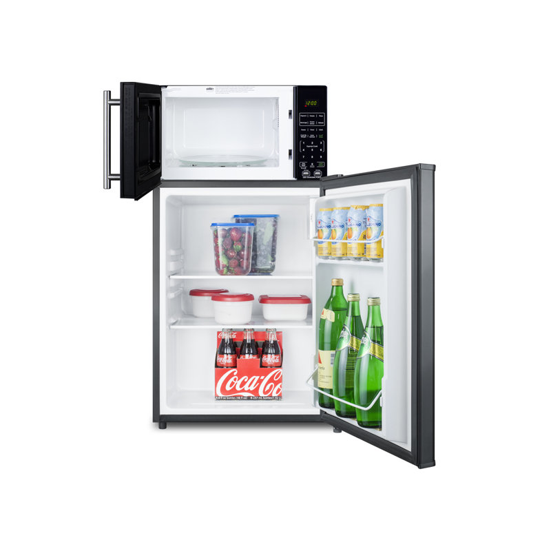 Summit Appliance 2.4 Cubic Feet Freestanding Mini Fridge with Microwave