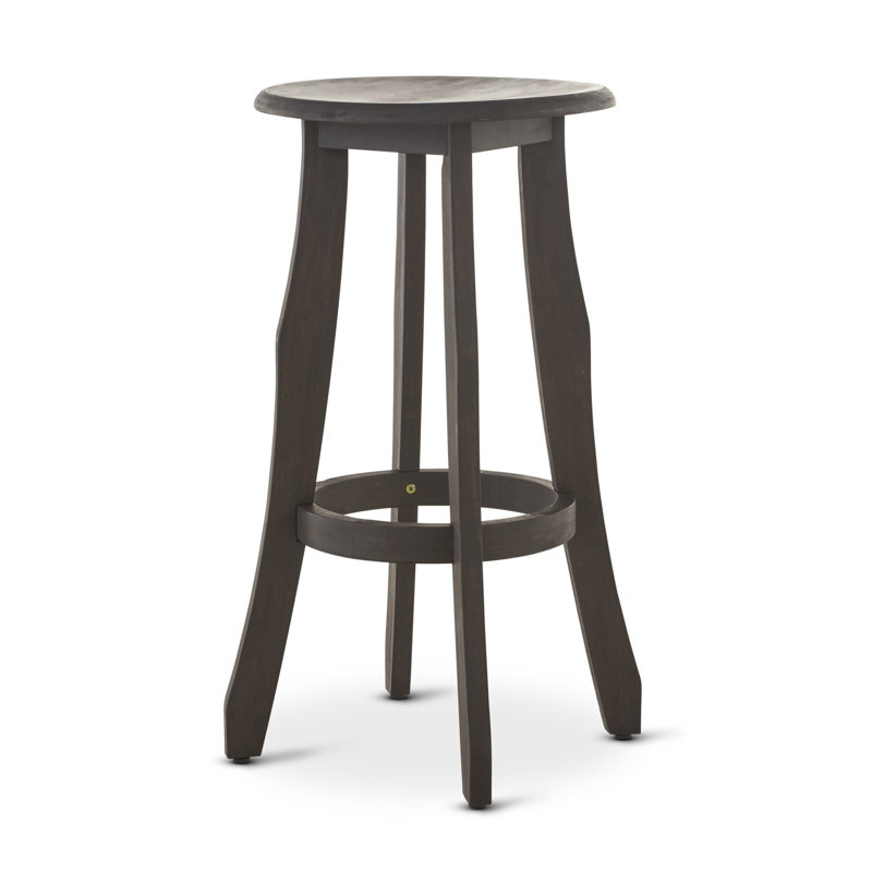Tabouret de bar en bois d'acacia gris Pike