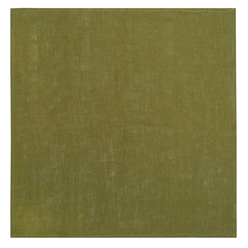 Saint-Rémy D’Or Linen Square Napkins, Vert