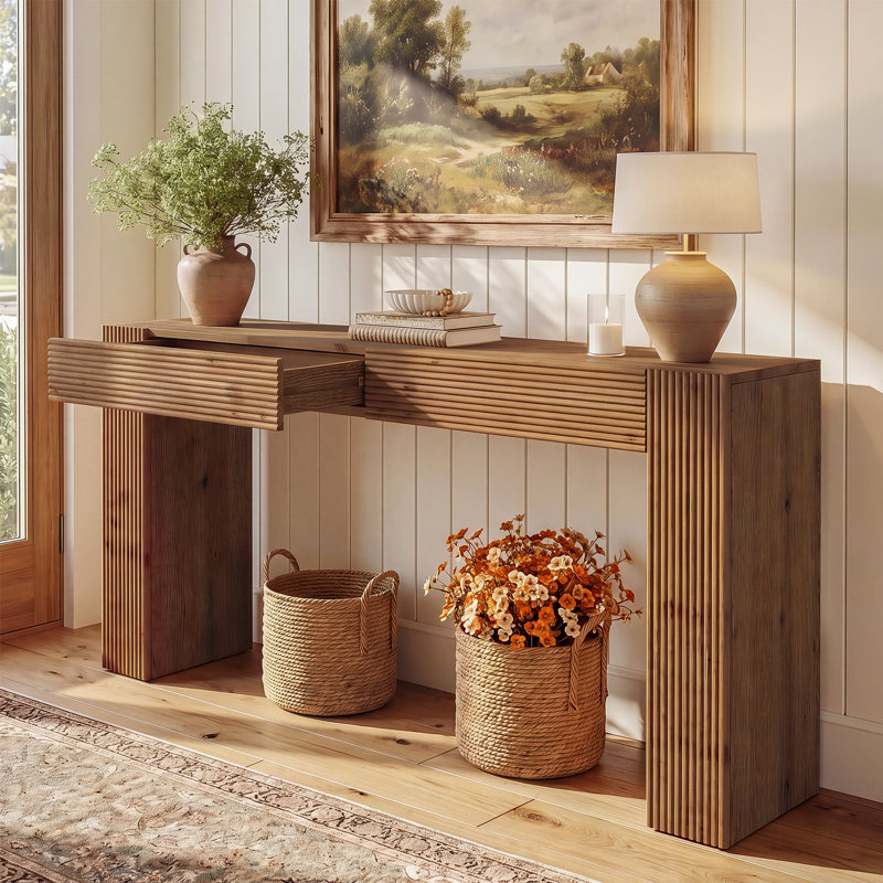 159.99cm Solid Wood Console Table