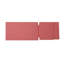 Ensemble de coussins de chaise longue d'extérieur Salem (paquet de 2) - Tissu rouge avec rembourrage en mousse