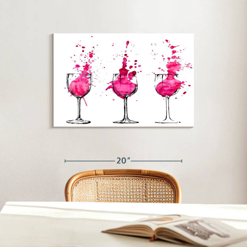 Yarlin Wine Colored, 16" H x 24" W