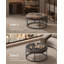 78cm Wide Faux Leather Round Footstool Ottoman-1388762328