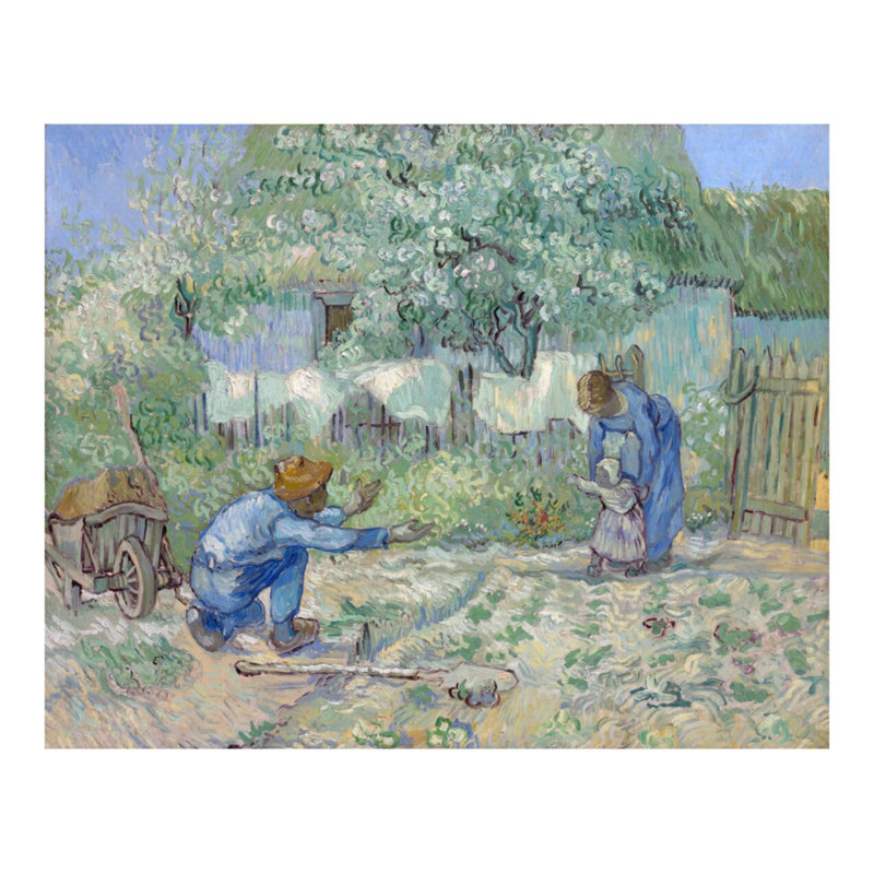 «First Steps After Millet» par Vincent Van Gogh - Estampe numérique, H 22 po x l 28 po