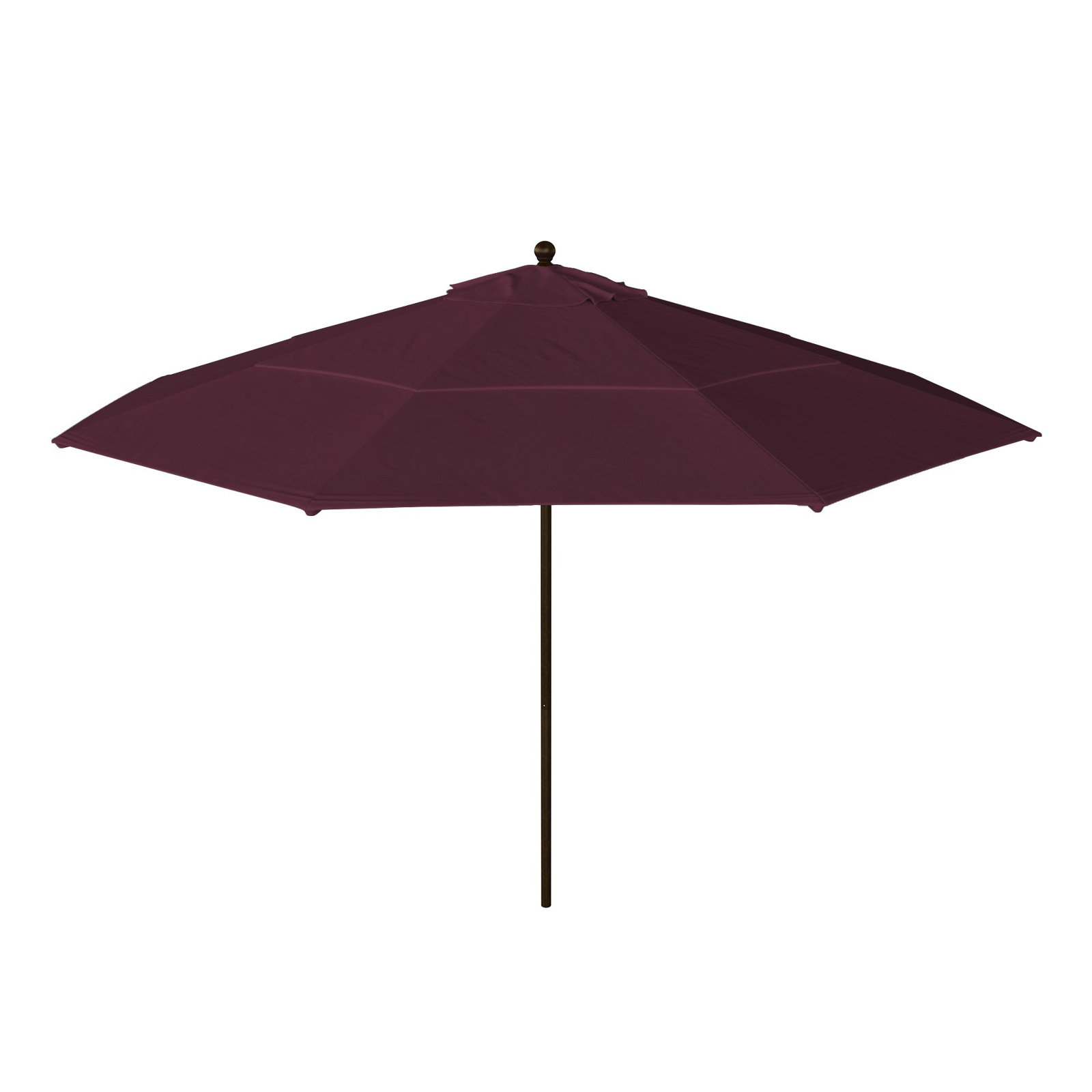 Delora 132'' Outdoor Umbrella, Black, Purple Performance