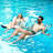 Fabric Pool Hammock Floats,  Inflatable Multi Purpose Water Hammocks Floaties (Saddle,  Chair, Hammock, Drifter), Pool Float  For Adults