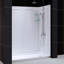 Cabine de douche rectangulaire demi-cadre avec porte-serviettes et base Infinity-Z l 60 po x P 30 po x H 76,75 po-20961242-20961243-20961241