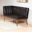 Banc rembourré en similicuir 2 pièces Hilley de H 31,5 po x l 74,4 po x P 53,5 po Hilley-1126045535