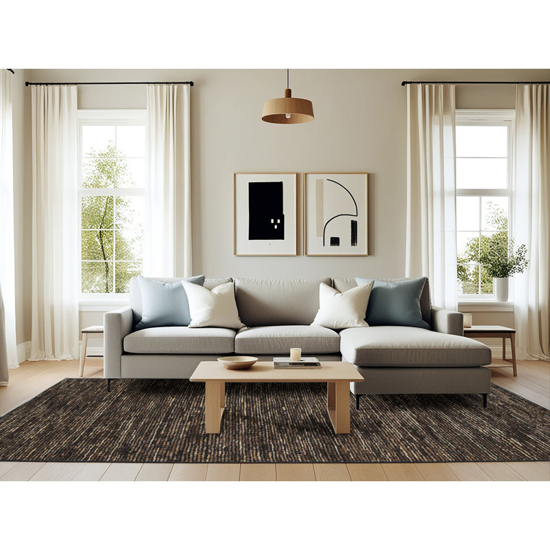 Tapis abstrait moderne 5583, Rectangle 6 pi x 9 pi